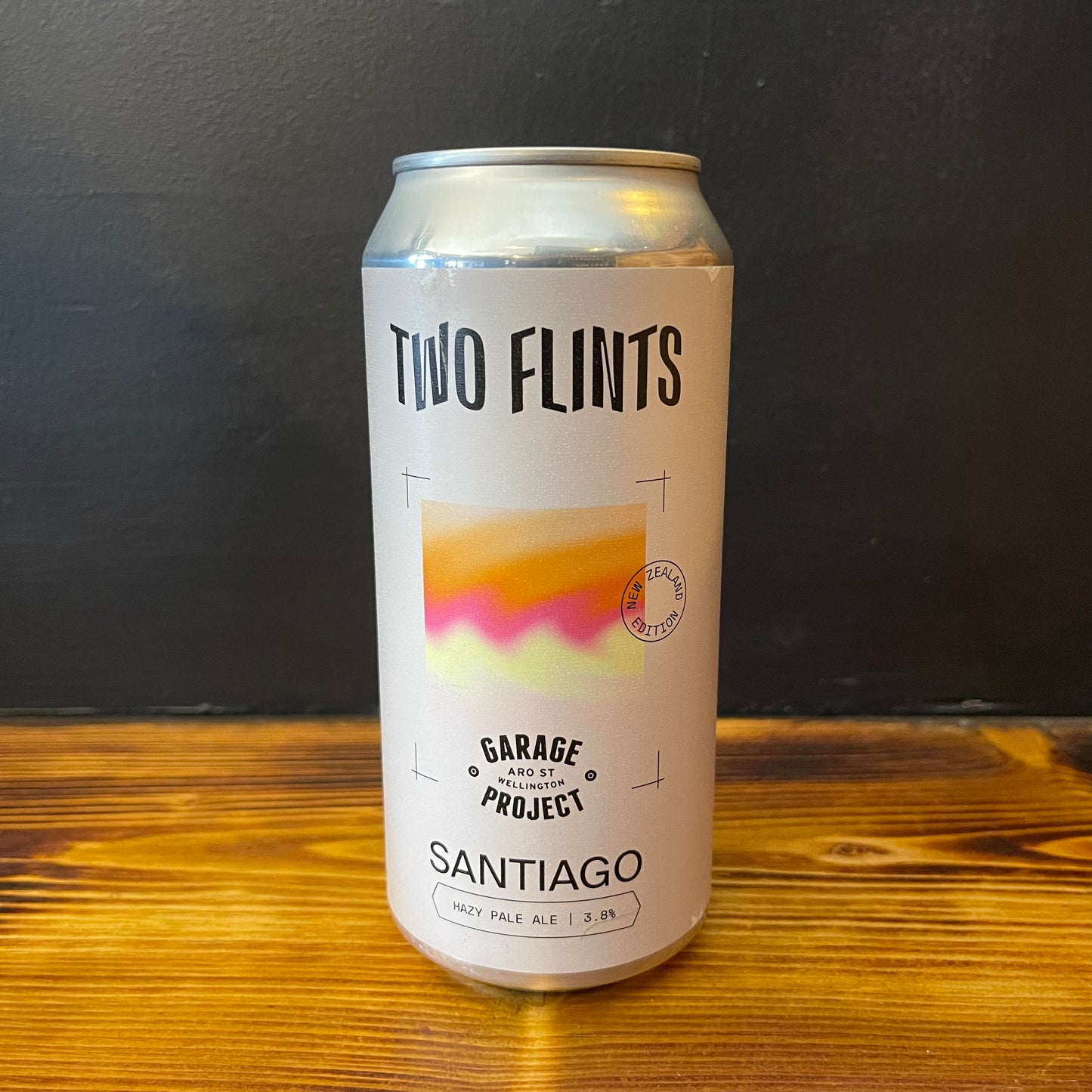 TWO FLINTS + GARAGE PROJECT SANTIAGO (NZ EDITION) PALE 3.8%