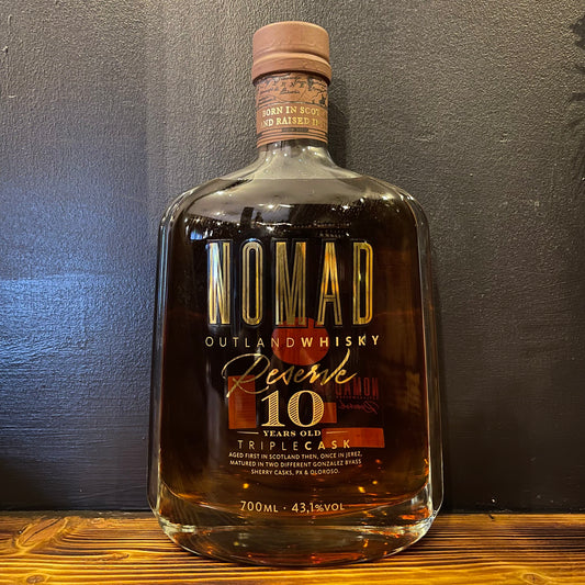 NOMAD OUTLAND RESERVE 10 YEARD OLD WHISKY 43.1%