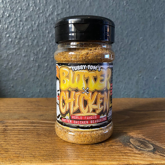 TUBBY TOM'S BUTTER CHICKEN CURRY RUB & SEASONING SHAKER