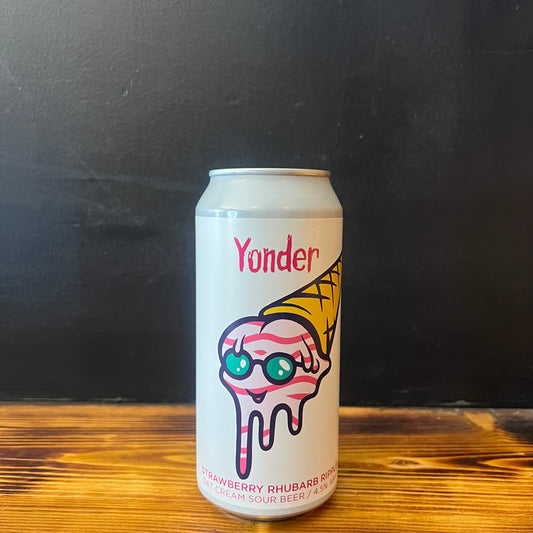 YONDER STRAWBERRY RHUBARB RIPPLE SOUR 4.5%