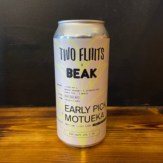 TWO FLINTS + BEAK EARLY PICK MOTUEKA IPA 7.0%