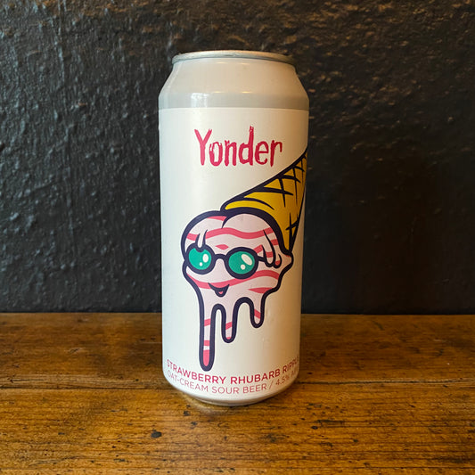 YONDER STRAWBERRY RHUBARB RIPPLE SOUR 6.4%