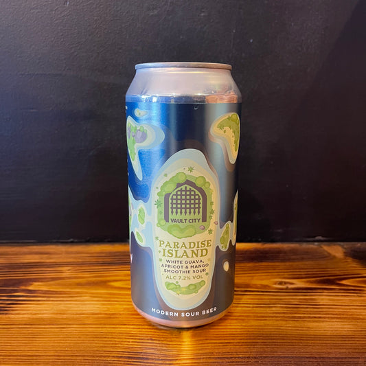 VAULT CITY PARADISE ISLAND WHITE GUAVA APRICOT MANGO SOUR 7.2%