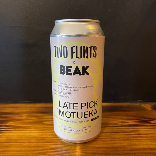 TWO FLINTS + BEAK LATE PICK MOTUEKA IPA 7.0%