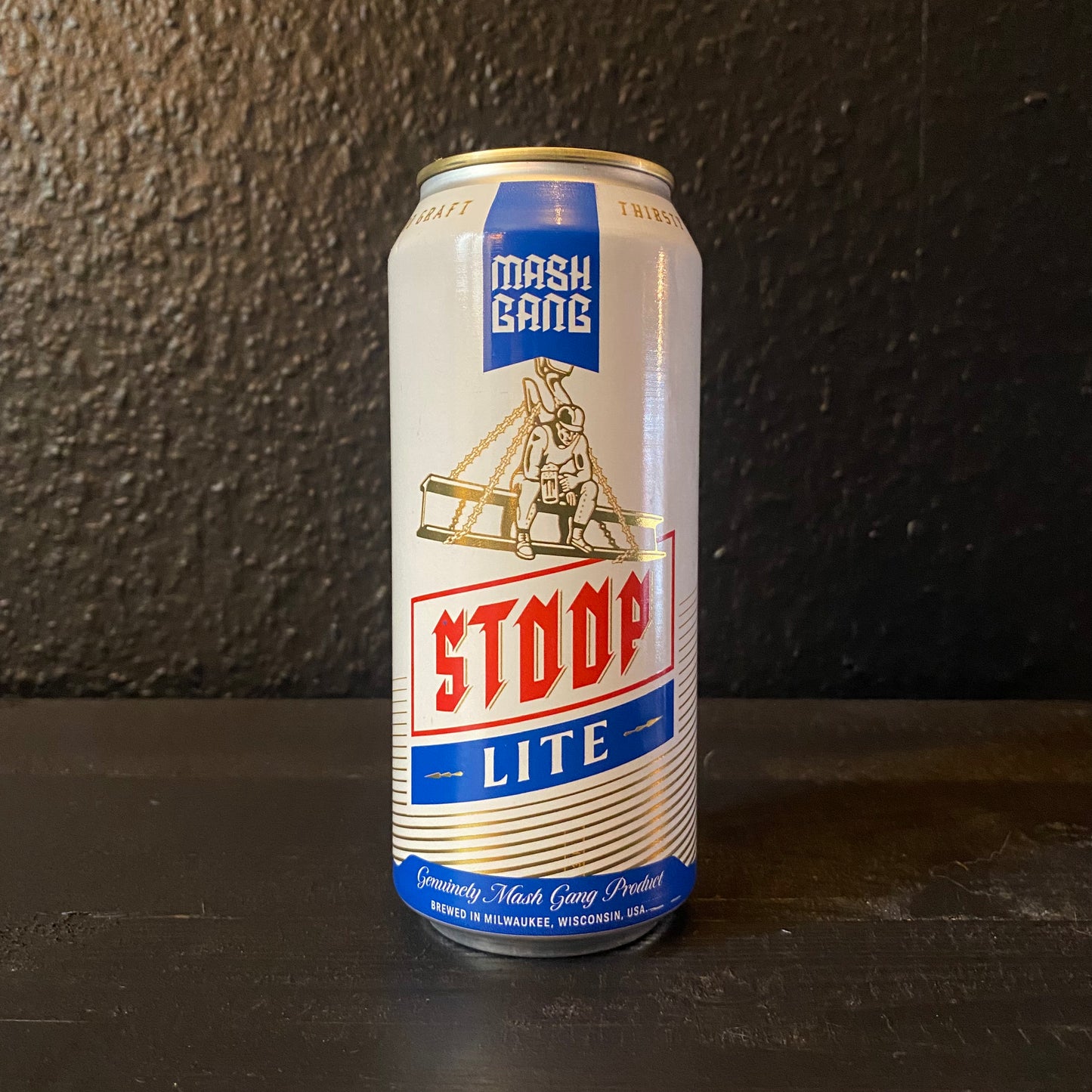 MASH GANG STOOP LITE LAGER AF 0.5%