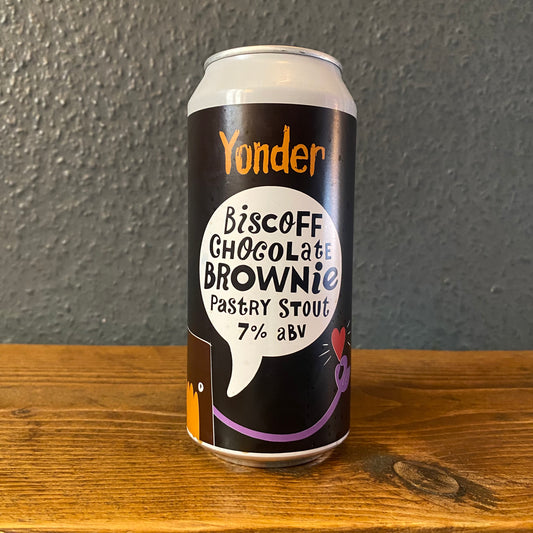 YONDER BISCOFF CHOCOLATE BROWNIE STOUT 7.0% - The Craft Beer Cabin