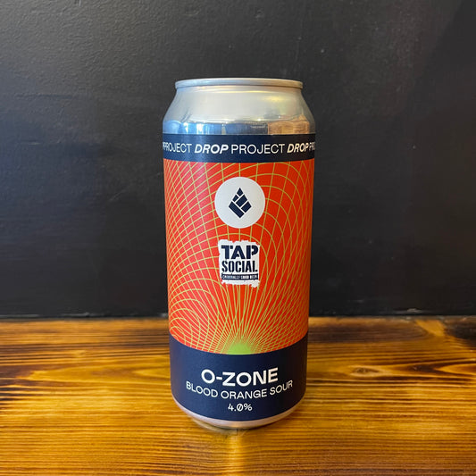 DROP PROJECT + TAP SOCIAL 0-ZONE BLOOD ORANGE SOUR 4.0%