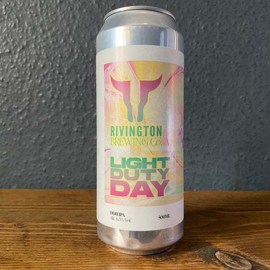 RIVINGTON LIGHT DUTY DAY IPA 6.5% RIVINGTON LIGHT DUTY DAY IPA 6.5%
