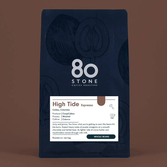80 STONE COFFEE HIGH TIDE ESPRESSO - COLOMBIA