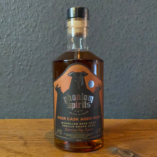 PHANTOM SPIRITS MIKKELLER BEER GEEK VANILLA SHAKE DOMINICAN REPUBLIC 8 YEAR RUM 48%